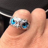 Anillo Regulable Retro Owl Búho de la Suerte